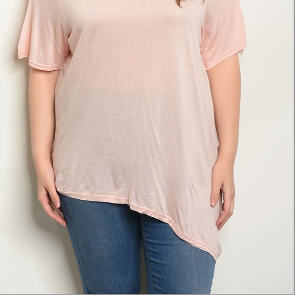 Plus Size Peach Tunic Top - Picture 5 of 6